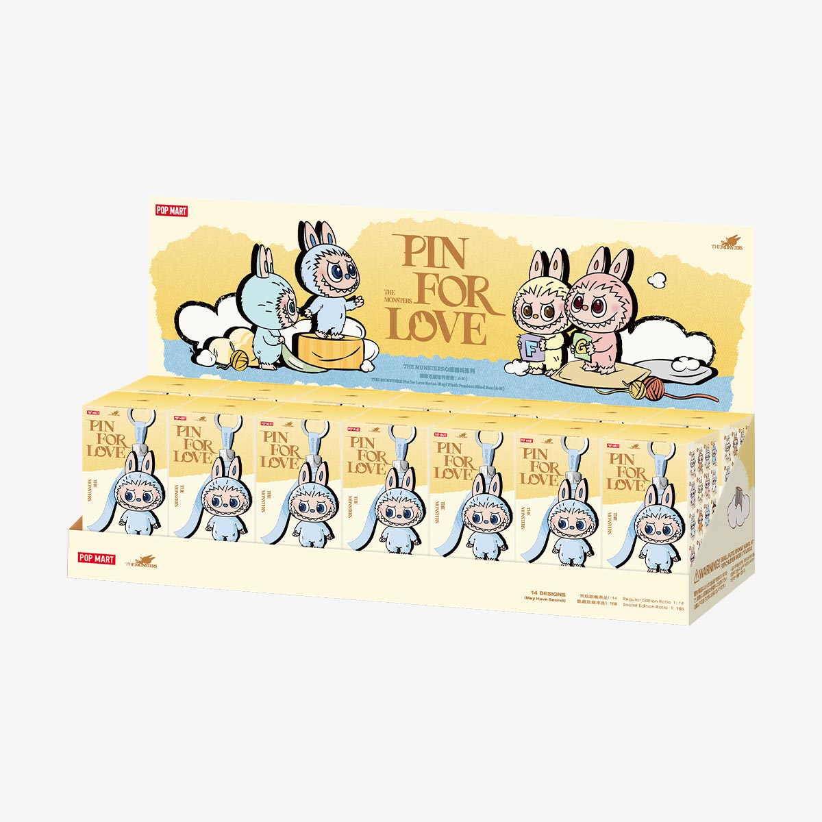 THE MONSTERS Heart Code Series - Glue Plush Pendant Blind Box (A-M)
